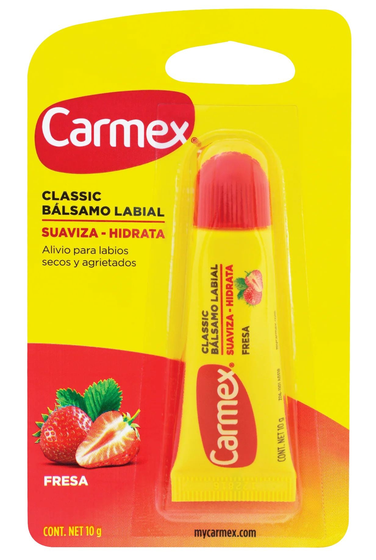 Carmex Frutilla Tubo - Bálsamo Labial 10 g CARMEX